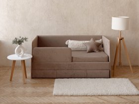Диван-кровать Happy (капучино) в Зеленогорске - zelenogorsk.mebel-nsk.ru | фото
