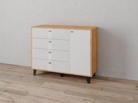 Комод «Катрин-13» (дуб крафт золотой/карбон фарфор) в Зеленогорске - zelenogorsk.mebel-nsk.ru | фото