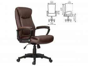 Кресло офисное BRABIX Enter EX-511, коричневое в Зеленогорске - zelenogorsk.mebel-nsk.ru | фото