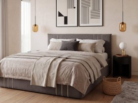 Кровать двуспальная 1,6м с подъем. мех. Леванте в Зеленогорске - zelenogorsk.mebel-nsk.ru | фото