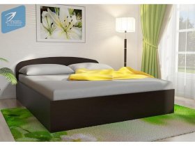 Кровать двуспальная 1,6м с подъем. мех. (венге) в Зеленогорске - zelenogorsk.mebel-nsk.ru | фото