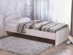 Кровать односпальная 80 с низкой спинкой (ясень шимо светлый) в Зеленогорске - zelenogorsk.mebel-nsk.ru | фото