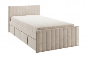 Кровать с ящиками Твикс 90*200 (капучино велюр) в Зеленогорске - zelenogorsk.mebel-nsk.ru | фото