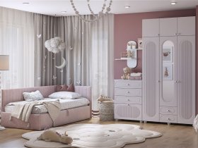 Модульная детская Милана (белое дерево/сакура) в Зеленогорске - zelenogorsk.mebel-nsk.ru | фото