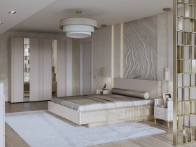Модульная спальня Одетта (дуб эндгрей/меланж) в Зеленогорске - zelenogorsk.mebel-nsk.ru | фото