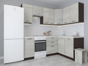Модульная угловая кухня 1,4м*2,1м Лада (пикард) в Зеленогорске - zelenogorsk.mebel-nsk.ru | фото