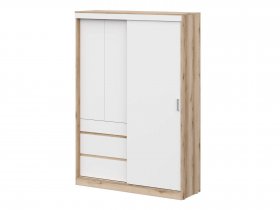 Шкаф-купе (1,5м) Брауни (дуб делано/белый) в Зеленогорске - zelenogorsk.mebel-nsk.ru | фото