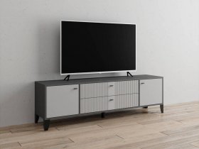 Тумба под ТВ Парус-10 (графит/светло-серый) в Зеленогорске - zelenogorsk.mebel-nsk.ru | фото