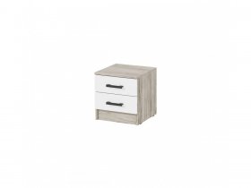Тумба прикроватная ТБ Ронда (дуб крафт серый/дуб крафт белый) в Зеленогорске - zelenogorsk.mebel-nsk.ru | фото